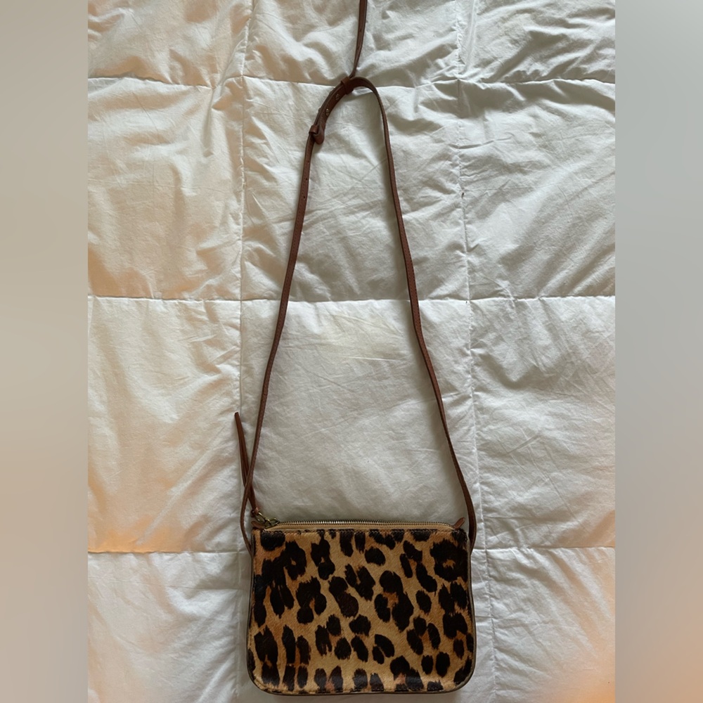 MADEWELL The Simple Crossbody Bag in Leopard Calf Hair NWT